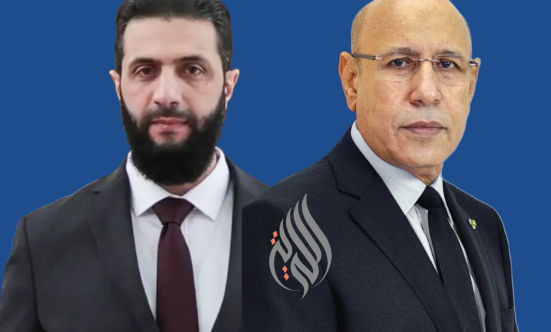 الرئيسان محمد ولد الشيخ الغزواني، وأحمد الشرع