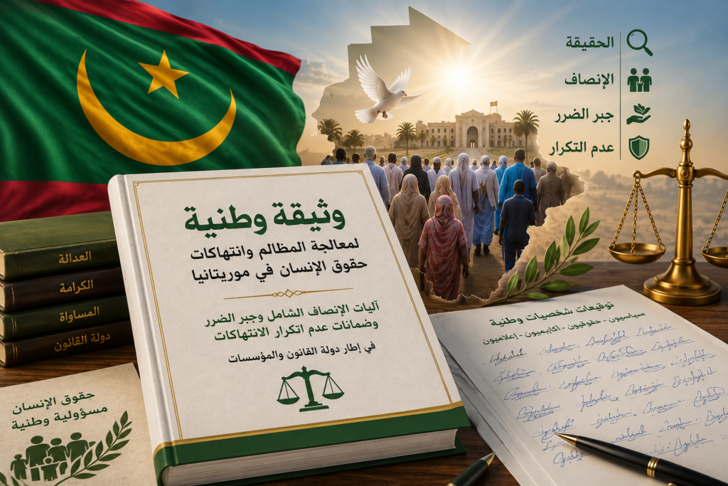 أحزاب وشخصيات وطنية تطلق وثيقة لمعالجة المظالم وانتهاكات حقوق الإنسان في موريتاني