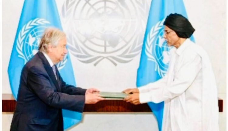 سفير موريتانيا لدى الأمم المتحدة يقدم أوراق اعتماده إلى غوتيريش